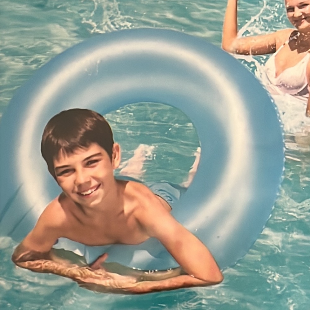 NEW Blue H2O GO! Frosted Neon Ring Pool Float – Ages 10+